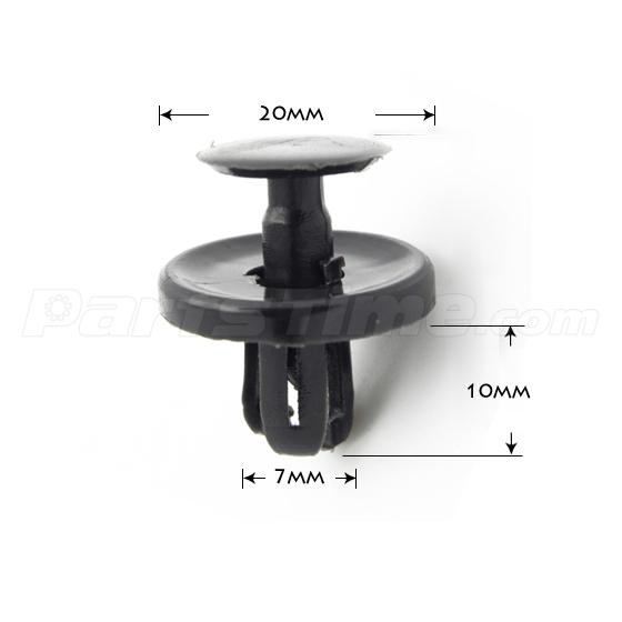 75pc Front Fender Clip Retainer Bumper Push Rivet For Toyota Corolla