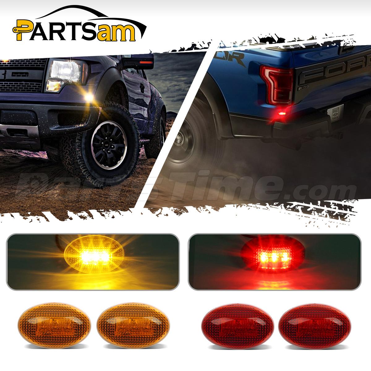 For 19992010 Ford F350 Amber/Red Side Fender Marker Dually Bed LED