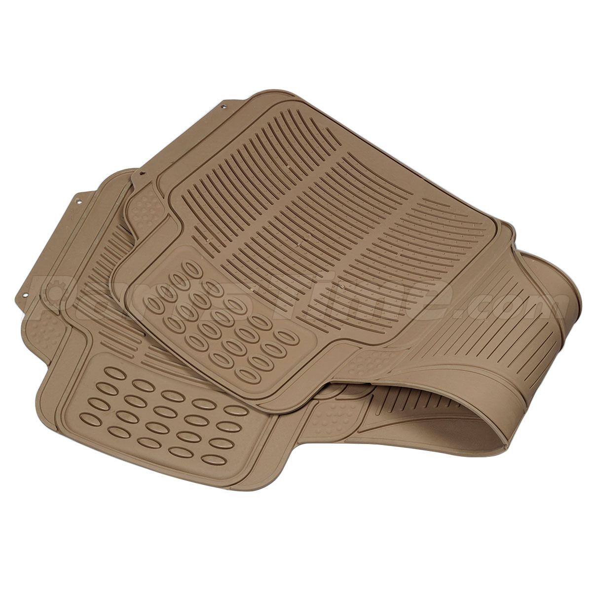 all weather premium 6pc waterproof rubber car floor mat set w cargo liner beige ebay all weather premium 6pc waterproof rubber car floor mat set w cargo liner beige ebay