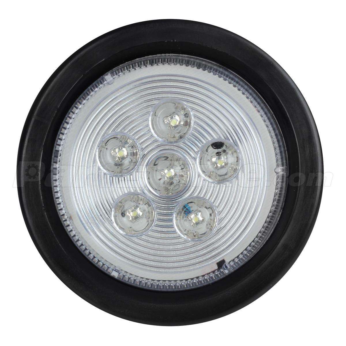 (2) Clear/White 2.5" Round Side Marker Light 6LED For Kenworth Breather Lights eBay