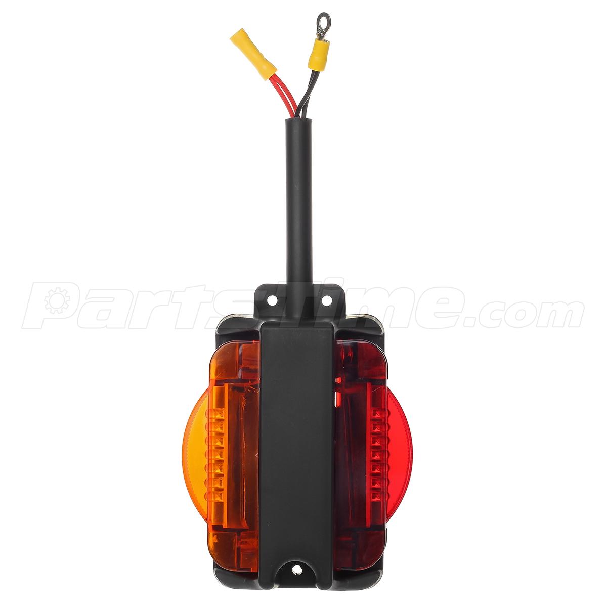 RED & AMBER LED Trailer Fender Clearance Side Marker Light For Side