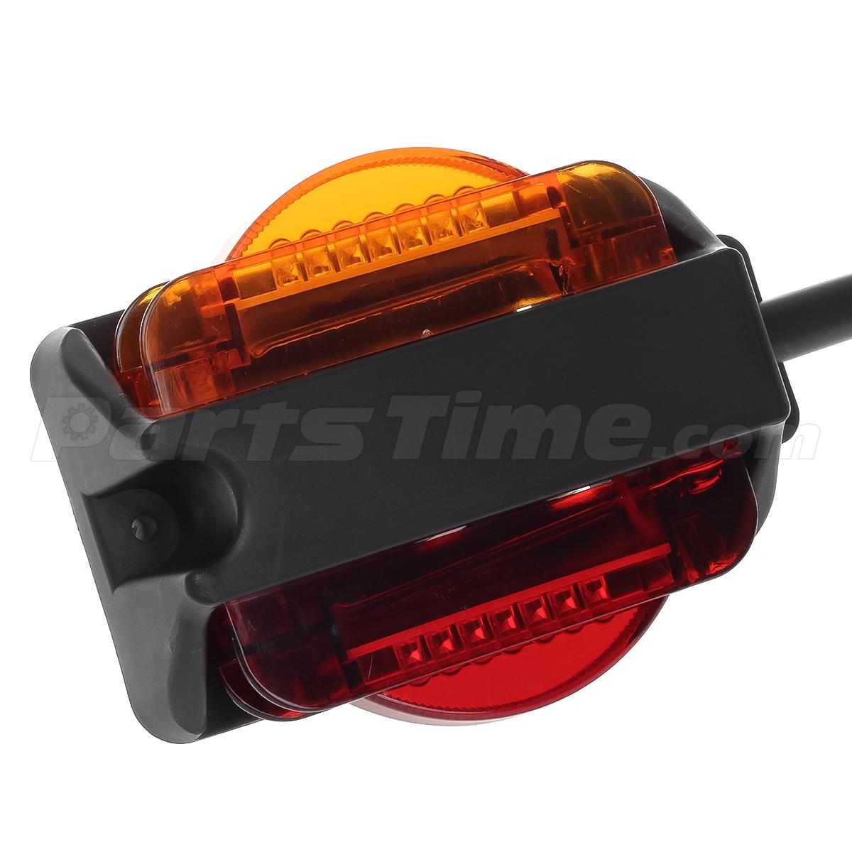 RED & AMBER LED Trailer Fender Clearance Side Marker Light For Side